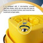 Yocada Portable Mop Bucket with Collapsible Wringer