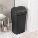 Sterilite 4-Pack 13 Gallon Swing Top Trash Cans