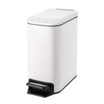 6L Stainless Steel Bathroom Trash Can with Lid