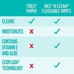 Flushable Adult Wipes with Aloe & Vitamin E