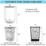 75 Count Heavy-Duty 8 Gallon Black Trash Bags