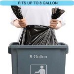 75 Count Heavy-Duty 8 Gallon Black Trash Bags