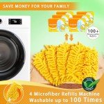 Reusable Microfiber Duster Refills for Swiffer, 4 Pack