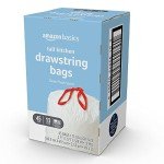 Amazon Basics 13 Gallon Drawstring Trash Bags, Fresh Scent
