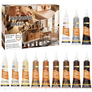 12 Color Wood Repair Kit for Furniture Touch-Ups