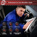 50 Pack Reusable Microfiber Shop Towels 11.5" x 11.5