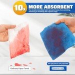 Microfiber Cleaning Cloth Roll - 75 Pack 11.5"x11.5