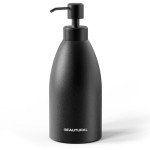 Matte Black Stainless Steel Soap Dispenser - 15.2 Oz