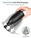 Matte Black Stainless Steel Soap Dispenser - 15.2 Oz