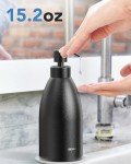 Matte Black Stainless Steel Soap Dispenser - 15.2 Oz
