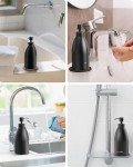 Matte Black Stainless Steel Soap Dispenser - 15.2 Oz