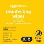 Lemon Scent Disinfecting Wipes – 85 Count