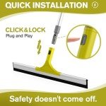 Heavy-Duty 60'' Floor Squeegee with Telescopic Handle