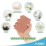 AIDEA Non-Scratch Kitchen Scrub Sponges - 6 Count