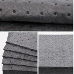 100 Pack Oil Absorbent Pads for Spills 13"x10
