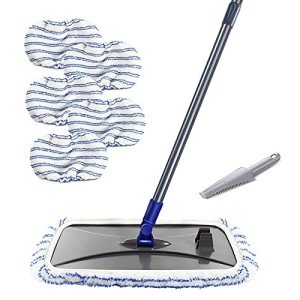 Masthome XL Microfiber Flat Mop with 5 Reusable Heads