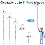 78'' Window Squeegee with Extension Pole Kit