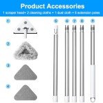 78'' Window Squeegee with Extension Pole Kit