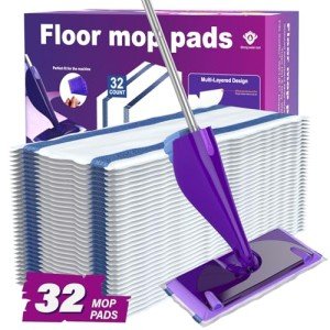 32 Count Wetjet Mop Pad Refills for Cleaning