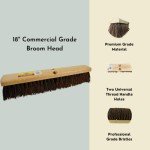18” Heavy-Duty Outdoor Push Broom Head