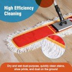 36" Heavy Duty Extendable Dust Mop for Floors