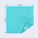 HOMEXCEL Microfiber Cleaning Cloths 12-Pack Assorted