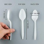 Plasticpro Medium Weight Disposable White Teaspoons (1000)