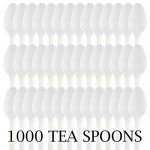 Plasticpro Medium Weight Disposable White Teaspoons (1000)