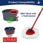 EasyWring Spin Mop Replacement Heads and Handle Set