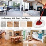 EasyWring Spin Mop Replacement Heads and Handle Set