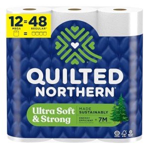 Quilted Northern Ultra Soft Toilet Paper, 12 Mega Rolls
