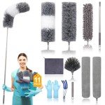 Extendable Microfiber Feather Duster with 100" Pole