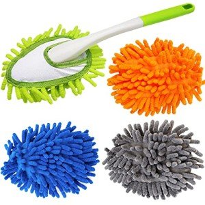 13 Inch Microfiber Duster with 4 Washable Heads