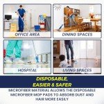 Microfiber Disposable Mop Pads for 16-18'' Mops