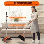Adjustable Broom and Dustpan Set for Heavy Duty Cleaning
