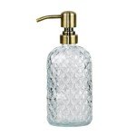16 Oz Refillable Glass Soap Dispenser with Pump