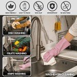 Colorful Reusable Waterproof Kitchen Dishwashing Gloves