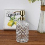 16 Oz Refillable Glass Soap Dispenser with Pump
