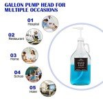 4-Pack Leak Proof Gallon Pump Dispenser Set