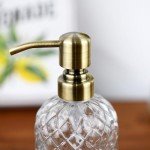 16 Oz Refillable Glass Soap Dispenser with Pump