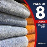 USANOOKS Microfiber Cleaning Cloths - Pack of 8