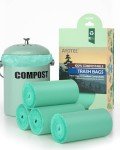 Compostable Trash Bags, 100 Count - 1.3 Gallon