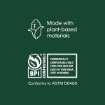 Compost Genie 3.6 Gallon Compostable Bags, 40 Count