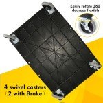 Heavy Duty Plastic Utility Cart - 2 Tier, 550 lbs