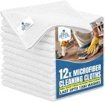 DAN RIVER Lint-Free Microfiber Cleaning Cloths (12 PK)