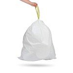 NINESTARS Large White Trash Bags NSTB-21-45
