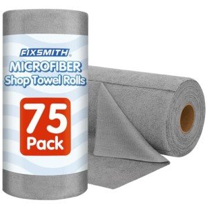 Fixsmith Microfiber Cleaning Cloth Roll - 75 Pack