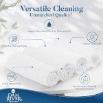 DAN RIVER Lint-Free Microfiber Cleaning Cloths (12 PK)