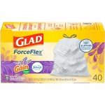 Glad ForceFlex 13 Gallon Lavender Trash Bags - 40 Ct