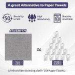 Fixsmith Microfiber Cleaning Cloth Roll - 75 Pack
